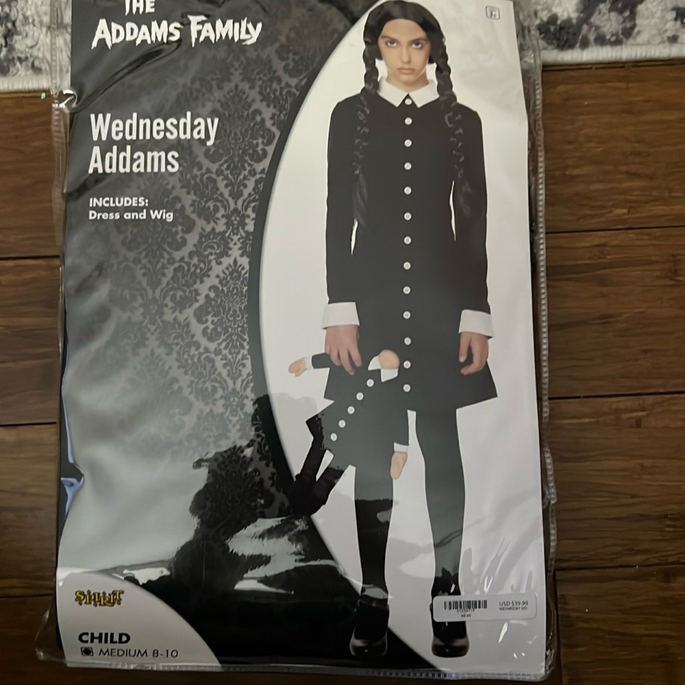 Kids Wednesday Addams Costume - The Addams Family